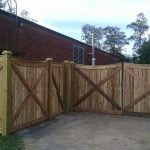 Cross Beam Fence Installed by Langford Fence Company in Franklin, TN